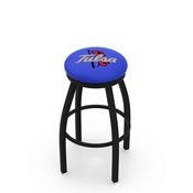 L8B2B - Black Wrinkle Tulsa Swivel Bar Stool with Accent Ring by Holland Bar Stool Company