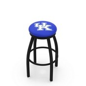 L8B2B - Black Wrinkle Kentucky UK Swivel Bar Stool with Accent Ring by Holland Bar Stool Company