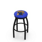 L8B2B - Black Wrinkle Kentucky Wildcat Swivel Bar Stool with Accent Ring by Holland Bar Stool Company
