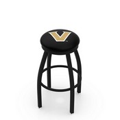 L8B2B - Black Wrinkle Vanderbilt Swivel Bar Stool with Accent Ring by Holland Bar Stool Company