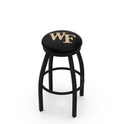 L8B2B - Black Wrinkle Wake Forest Swivel Bar Stool with Accent Ring by Holland Bar Stool Company