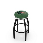 L8B2C - Black Wrinkle UAB Swivel Bar Stool with Chrome Accent Ring by Holland Bar Stool Company, L8B2CAlaBir