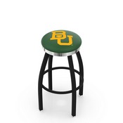 L8B2C - Black Wrinkle Baylor Swivel Bar Stool with Chrome Accent Ring by Holland Bar Stool Company, L8B2CBaylor