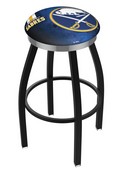 L8B2C Buffalo Sabres Swivel Stool with a Black Wrinkle and Chrome Finish
