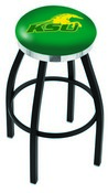 L8B2C Kentucky State University Swivel Stool with a Black Wrinkle and Chrome Finish, L8B2CKYStUn