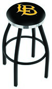 L8B2C Long Beach State University Swivel Stool with a Black Wrinkle and Chrome Finish, L8B2CLBStUn
