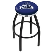L8B2C - Black Wrinkle North Florida Swivel Bar Stool with Chrome Accent Ring by Holland Bar Stool Company
