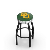 L8B3C - Black Wrinkle Baylor Swivel Bar Stool with Chrome 2.5