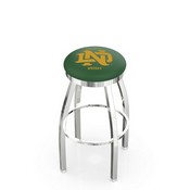 L8C2C Notre Dame (Vintage) Swivel Stool with Chrome Finish by Holland Bar Stool Co., AGS-L8C2C25-07NotreD