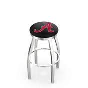 L8C2C - Chrome Alabama Swivel Bar Stool with Accent Ring by Holland Bar Stool Company (