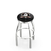 L8C2C - Chrome Anaheim Ducks Swivel Bar Stool with Accent Ring by Holland Bar Stool Company