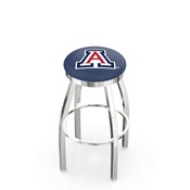 L8C2C - Chrome Arizona Swivel Bar Stool with Accent Ring by Holland Bar Stool Company, L8C2CArizUn