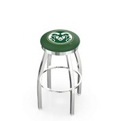 L8C2C - Chrome Colorado State Swivel Bar Stool with Accent Ring by Holland Bar Stool Company