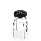 L8C2C - Chrome Colorado Swivel Bar Stool with Accent Ring by Holland Bar Stool Company