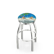 L8C2C Corona (FYB-Backs) Swivel Stool with Chrome Finish by Holland Bar Stool Co.