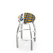 L8C2C Corona (YwBtlPtrn) Swivel Stool with Chrome Finish by Holland Bar Stool Co.