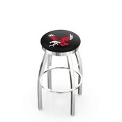 L8C2C - Chrome Eastern Washington Swivel Bar Stool with Accent Ring by Holland Bar Stool Company