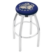 L8C2C - Chrome Georgetown Swivel Bar Stool with Accent Ring by Holland Bar Stool Company
