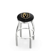 L8C2C Vegas Golden Knights Swivel Stool with Chrome Finish, L8C2C25LVGdKn