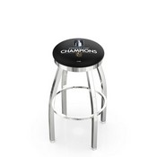 L8C2C Vegas Golden Knights - 2023 Stanley Cup Swivel Stool with Chrome Finish By HBS, AGS-L8C2C25LVGdKnCup23