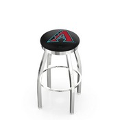 L8C2C Arizona Diamondbacks Swivel Stool with Chrome Finish by HBS, AGS-L8C2C25MLBAri