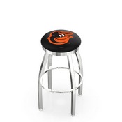 L8C2C Baltimore Orioles Swivel Stool with Chrome Finish by HBS, AGS-L8C2C25MLBBal