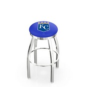 L8C2C Kansas City Royals Swivel Stool with Chrome Finish by HBS, AGS-L8C2C25MLBKan
