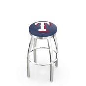 L8C2C Texas Rangers Swivel Stool with Chrome Finish by HBS, AGS-L8C2C25MLBTex