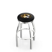 L8C2C - Chrome Missouri Swivel Bar Stool with Accent Ring by Holland Bar Stool Company