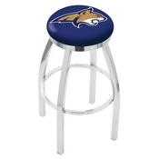L8C2C - Chrome Montana State Swivel Bar Stool with Accent Ring by Holland Bar Stool Company