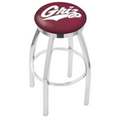 L8C2C - Chrome Montana Swivel Bar Stool with Accent Ring by Holland Bar Stool Company