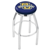L8C2C - Chrome Marquette Swivel Bar Stool with Accent Ring by Holland Bar Stool Company