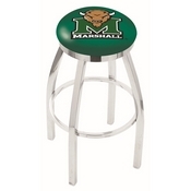 L8C2C - Chrome Marshall Swivel Bar Stool with Accent Ring by Holland Bar Stool Company