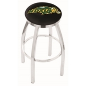 L8C2C - Chrome North Dakota State Swivel Bar Stool with Accent Ring by Holland Bar Stool Company, L8C2CNDakSt-B