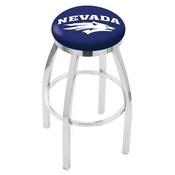 L8C2C - Chrome Nevada Swivel Bar Stool with Accent Ring by Holland Bar Stool Company