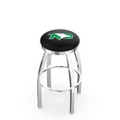 L8C2C - Chrome North Dakota Swivel Bar Stool with Accent Ring by Holland Bar Stool Company