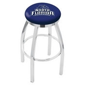 L8C2C - Chrome North Florida Swivel Bar Stool with Accent Ring by Holland Bar Stool Company