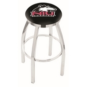 L8C2C - Chrome Northern Illinois Swivel Bar Stool with Accent Ring by Holland Bar Stool Company