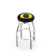 L8C2C University of Oregon Swivel Stool with Chrome Finish by Holland Bar Stool Company, AGS-L8C2C25OregUn