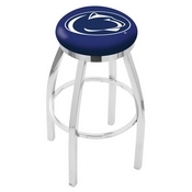 L8C2C - Chrome Penn State Swivel Bar Stool with Accent Ring by Holland Bar Stool Company