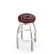 L8C2C - Chrome South Carolina Swivel Bar Stool with Accent Ring by Holland Bar Stool Company