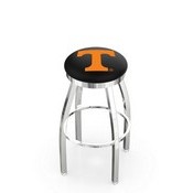 L8C2C - Chrome Tennessee Swivel Bar Stool with Accent Ring by Holland Bar Stool Company