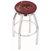 L8C2C - Chrome Texas State Swivel Bar Stool with Accent Ring by Holland Bar Stool Company