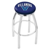 L8C2C - Chrome Villanova Swivel Bar Stool with Accent Ring by Holland Bar Stool Company