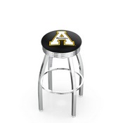 L8C3C - Chrome Appalachian State Swivel Bar Stool with 2.5