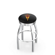 L8C3C - Chrome Arizona State Swivel Bar Stool with 2.5