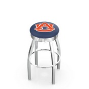 L8C3C - Chrome Auburn Swivel Bar Stool with 2.5