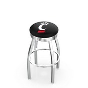 L8C3C - Chrome Cincinnati Swivel Bar Stool with 2.5