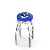 L8C3C - Chrome Creighton Swivel Bar Stool with 2.5 Ribbed Accent Ring by Holland Bar Stool Company