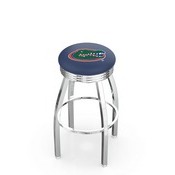 L8C3C - Chrome Florida Swivel Bar Stool with 2.5 Ribbed Accent Ring by Holland Bar Stool Company